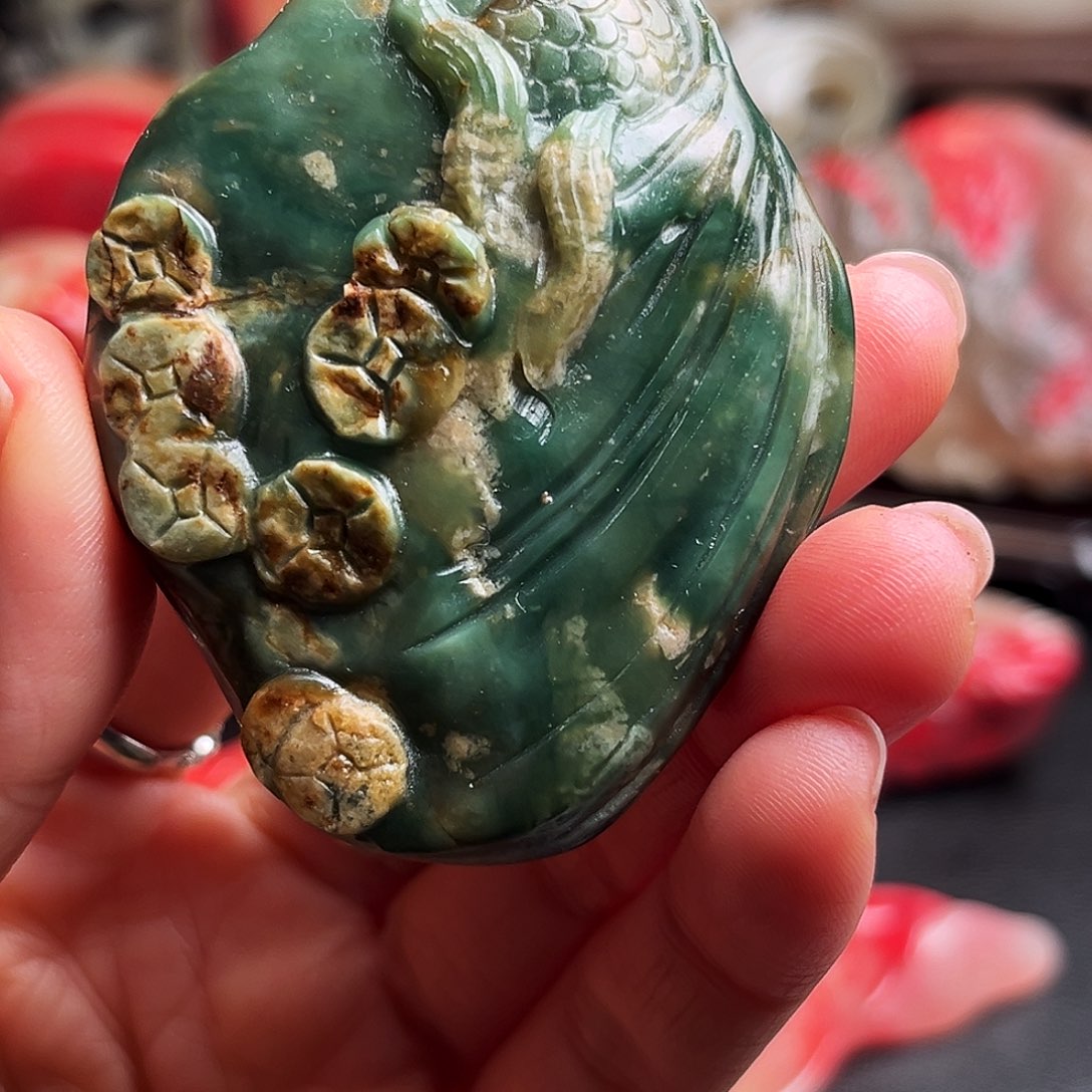 昌化石其他昌化绿手玩件