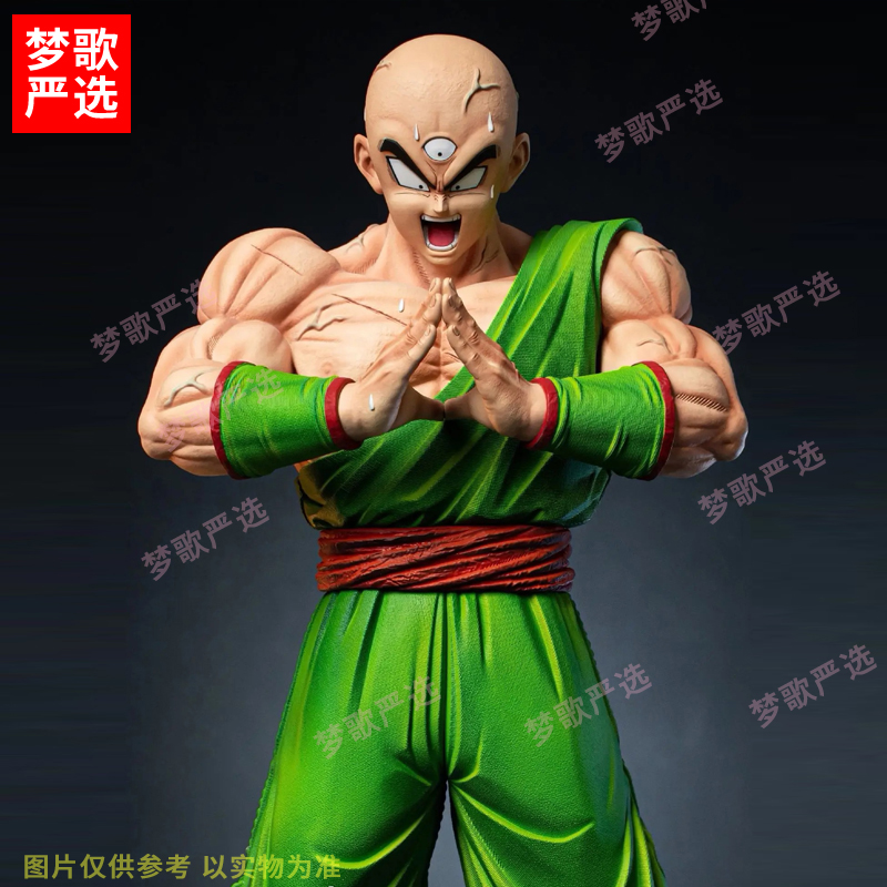【梦歌】31cmCS天津饭战斗起手式姿态七龙珠动漫GK手办模型摆件礼品
