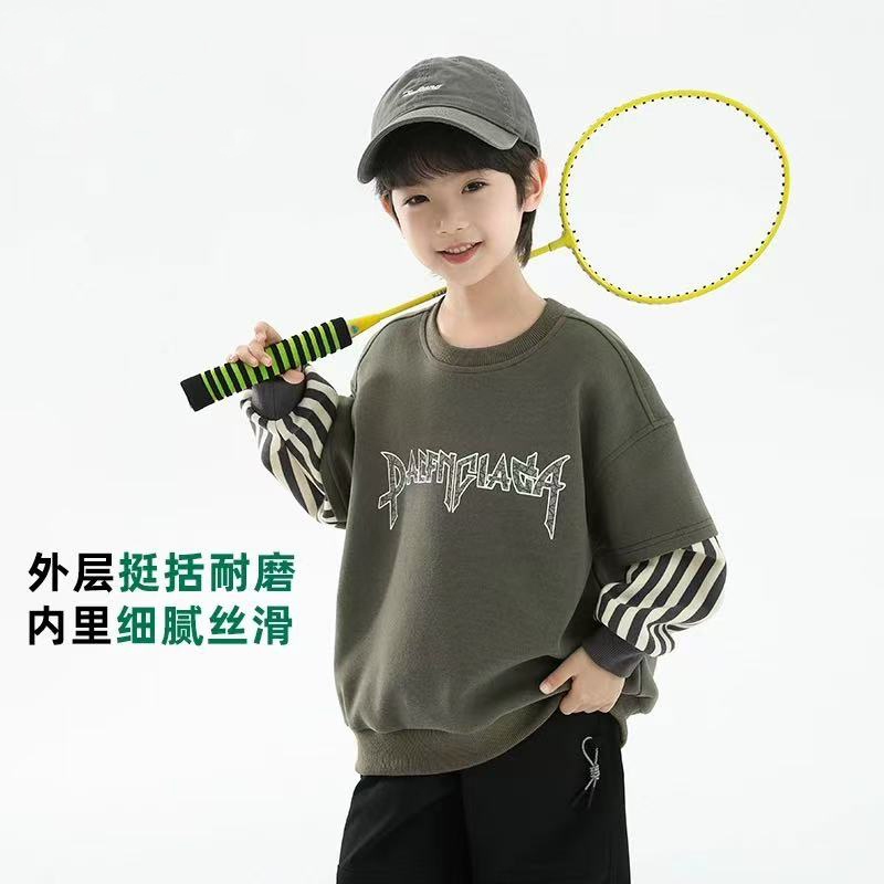 男童秋季圆领休闲卫衣