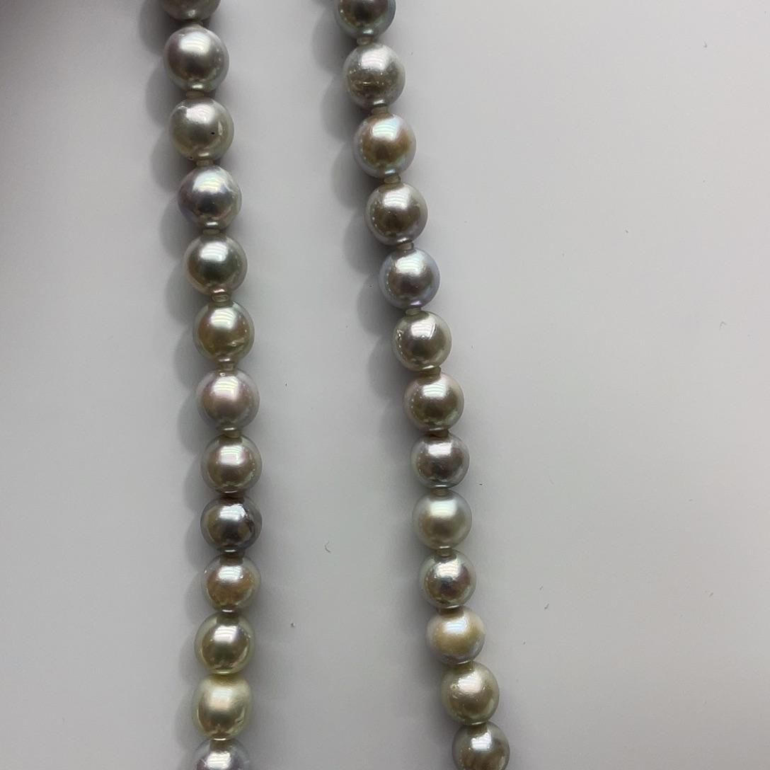 海水珍珠银S925镶嵌颈饰