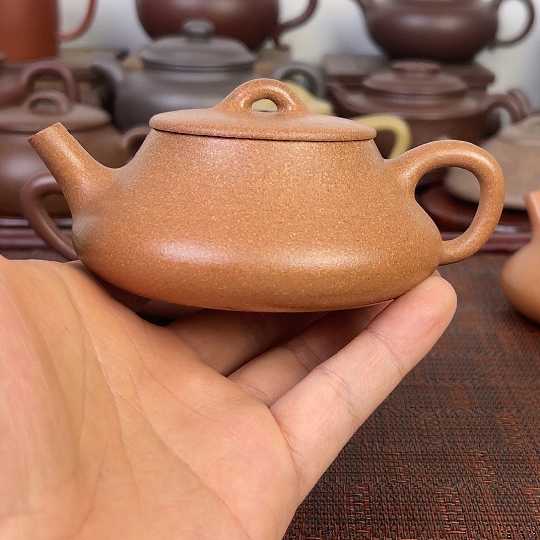 紫砂茶壶完美桃花泥全手楚瓢