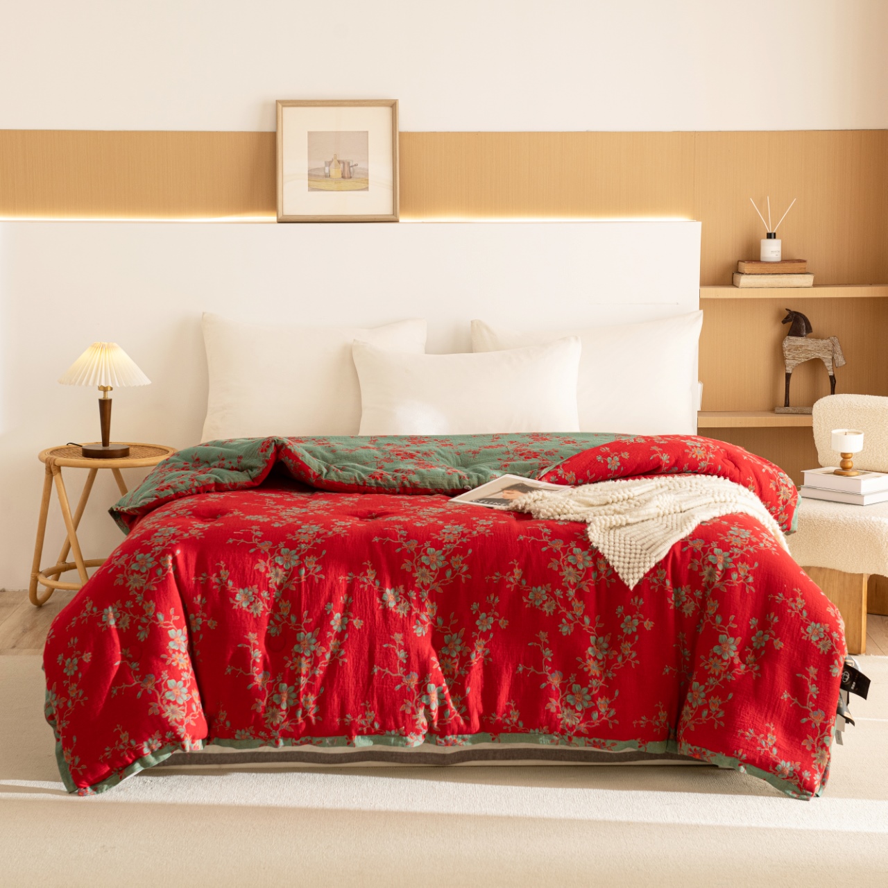 全棉简约色织双层纱 幅宽2.5米 新疆包邮