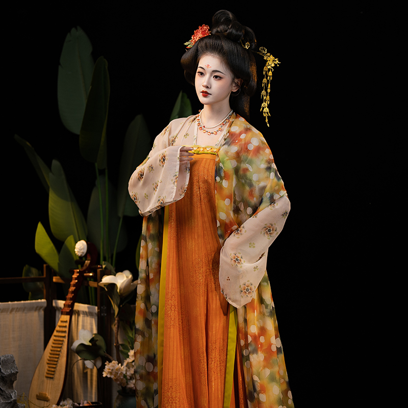 山迟【宫乐】汉服唐制敦煌复原显瘦齐胸襦裙上衫破裙春夏日常