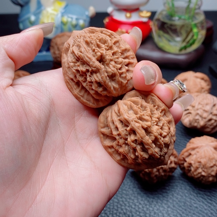 文玩核桃把件麦虎38