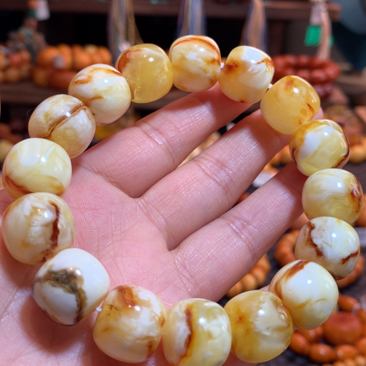 【闪购商品】手串蜜蜡未镶嵌蜜蜡手串