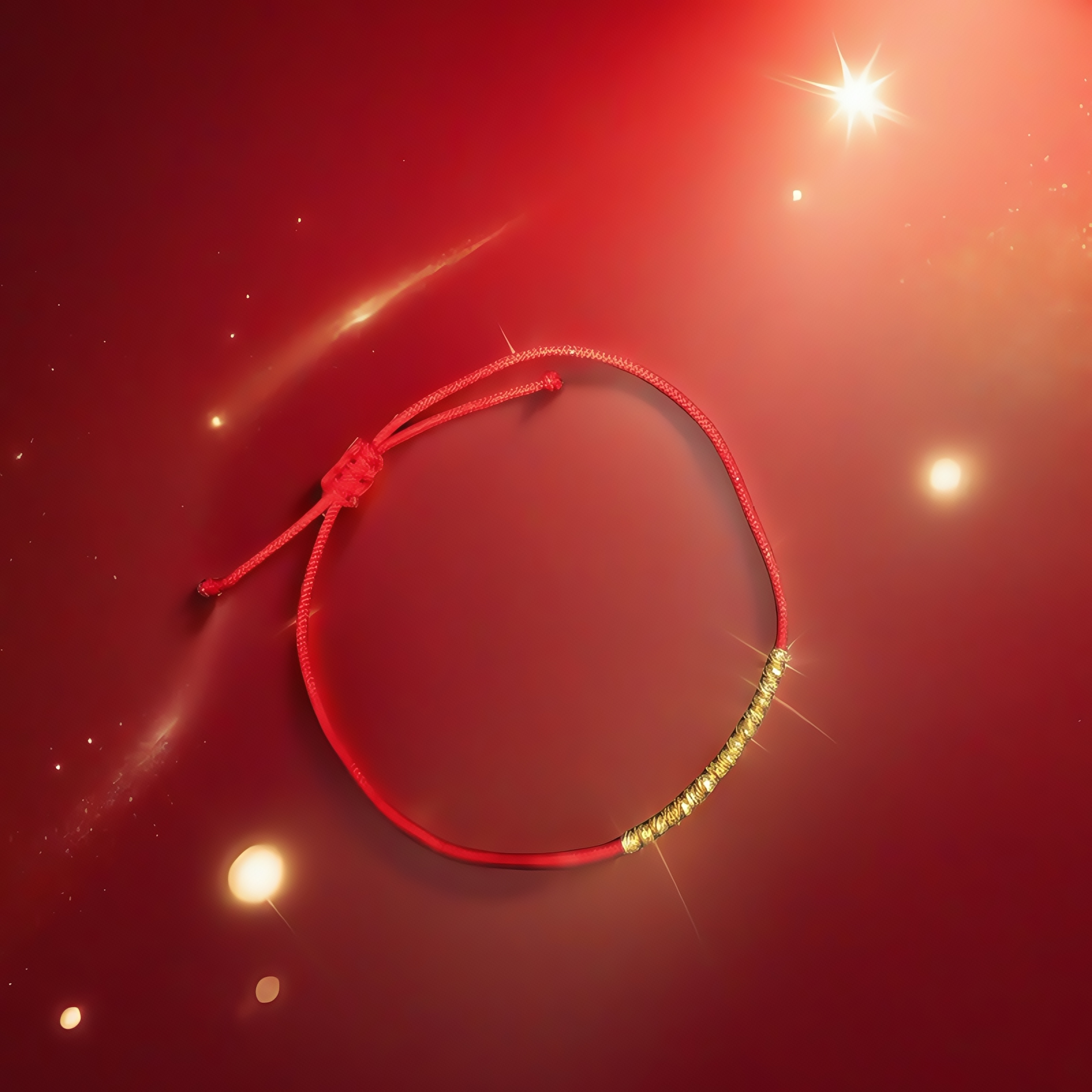 【BZ】简约绳编红绳 共16颗 珠珠卡约2.2mm