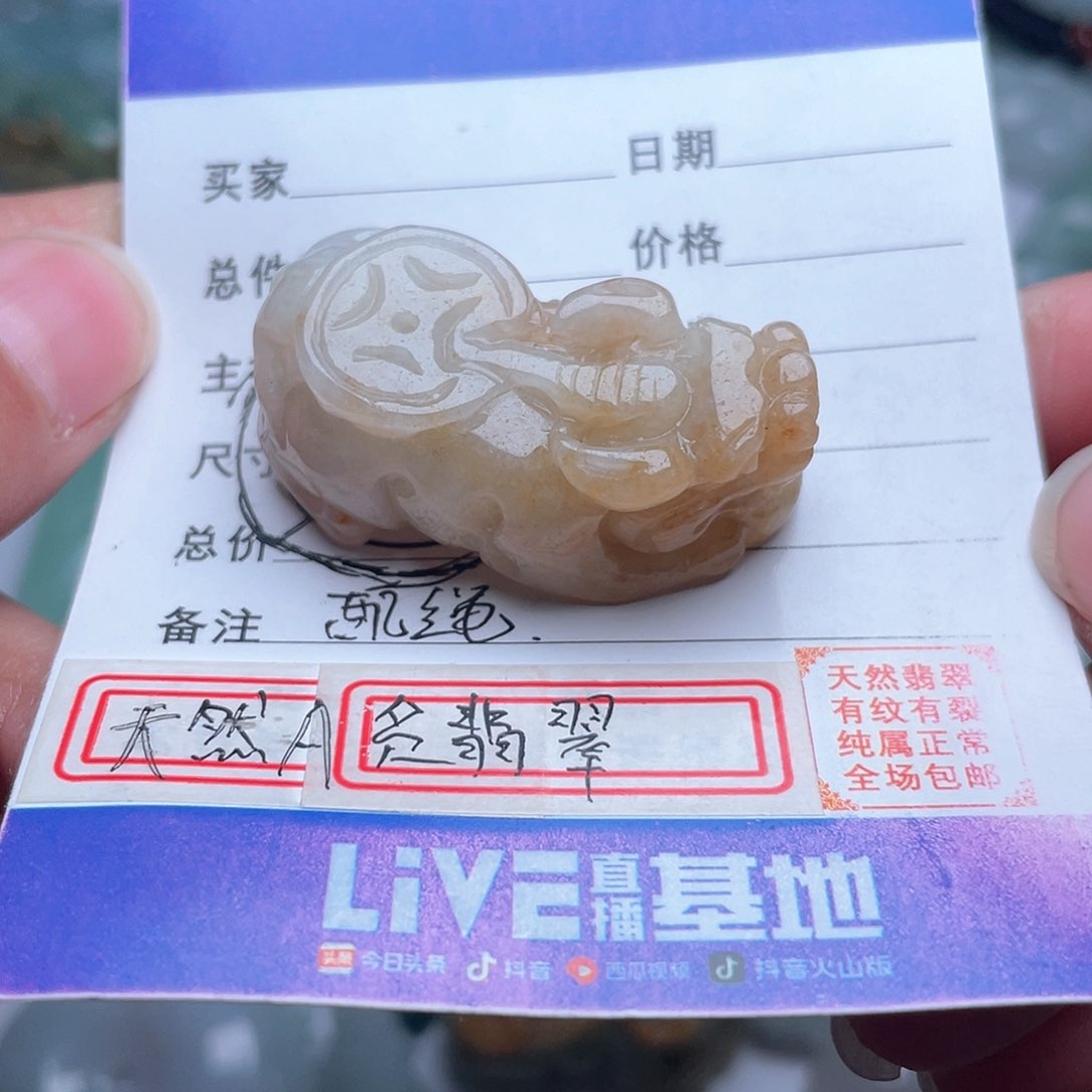 翡翠颈饰未镶嵌貔貅