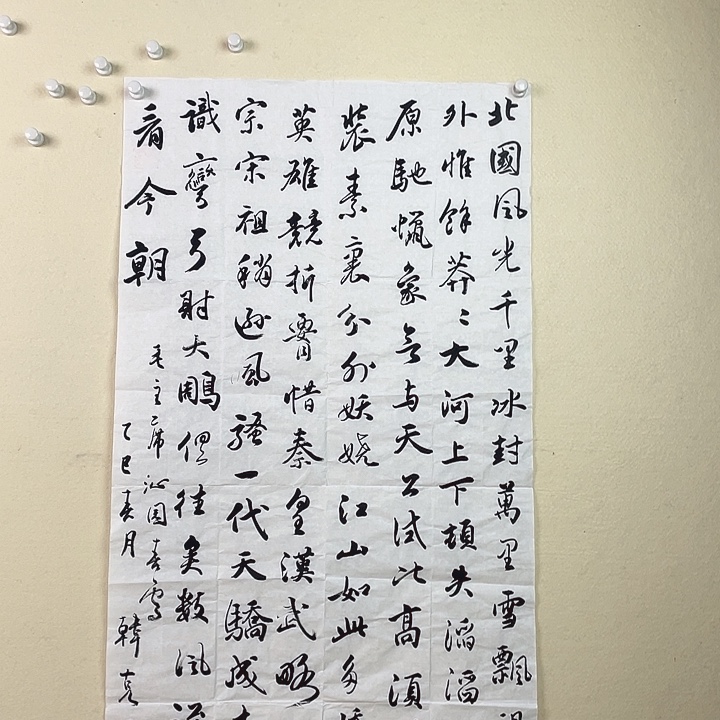 国画沁园春雪 书法作品