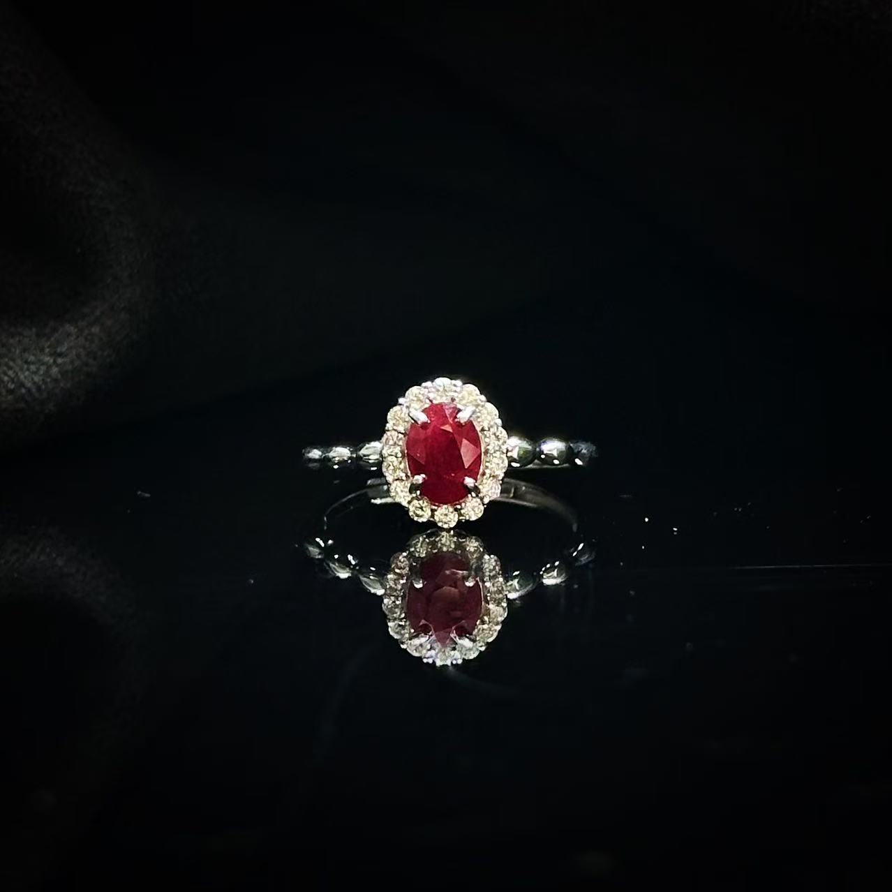 SJ1277色卡/ Pigeon Blood /VVD红宝石戒指