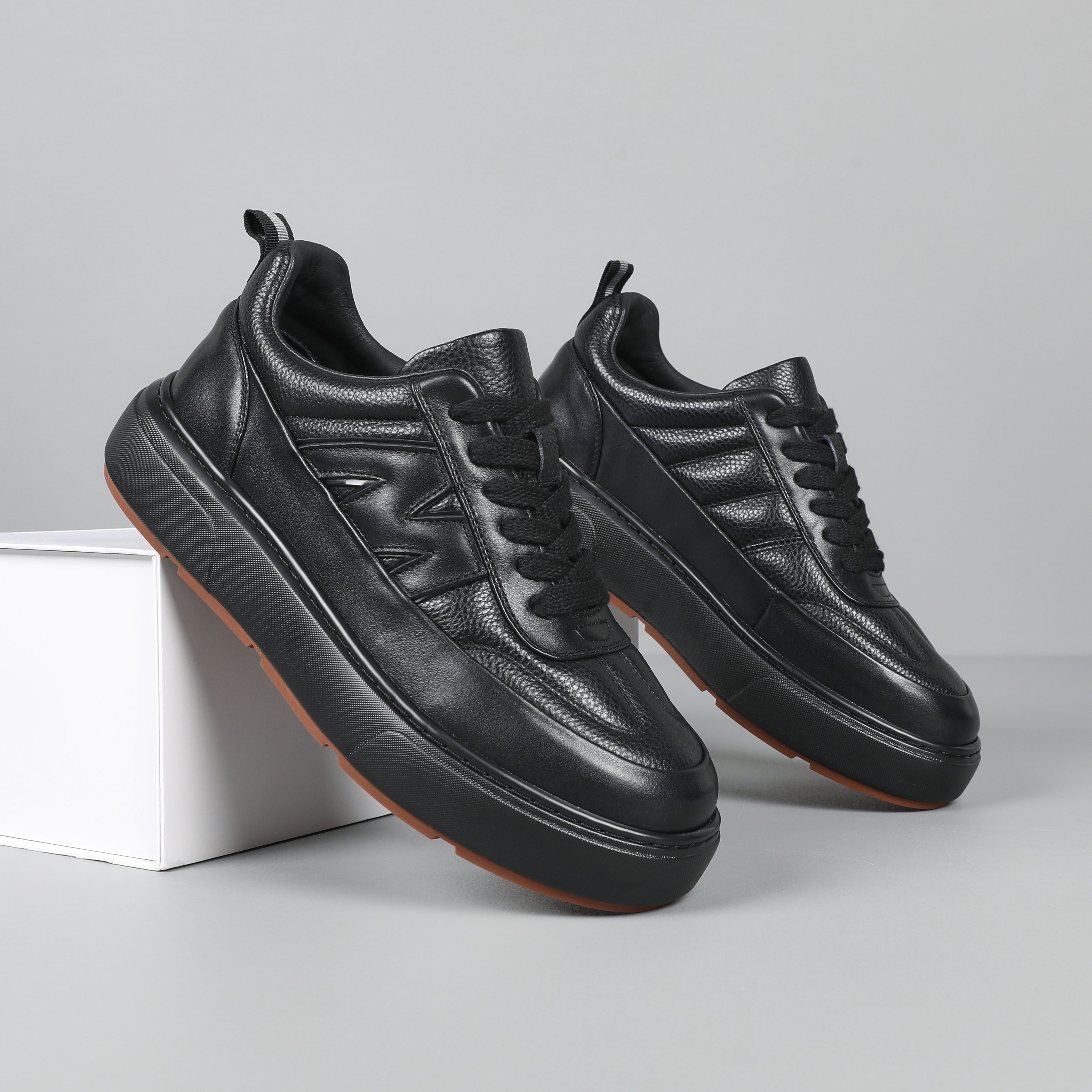 博钦【里外头层牛皮】真皮男鞋时尚百搭休闲运动鞋2025男士开车鞋