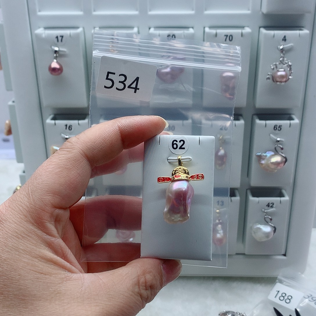 淡水珍珠合金吊坠(不含链)