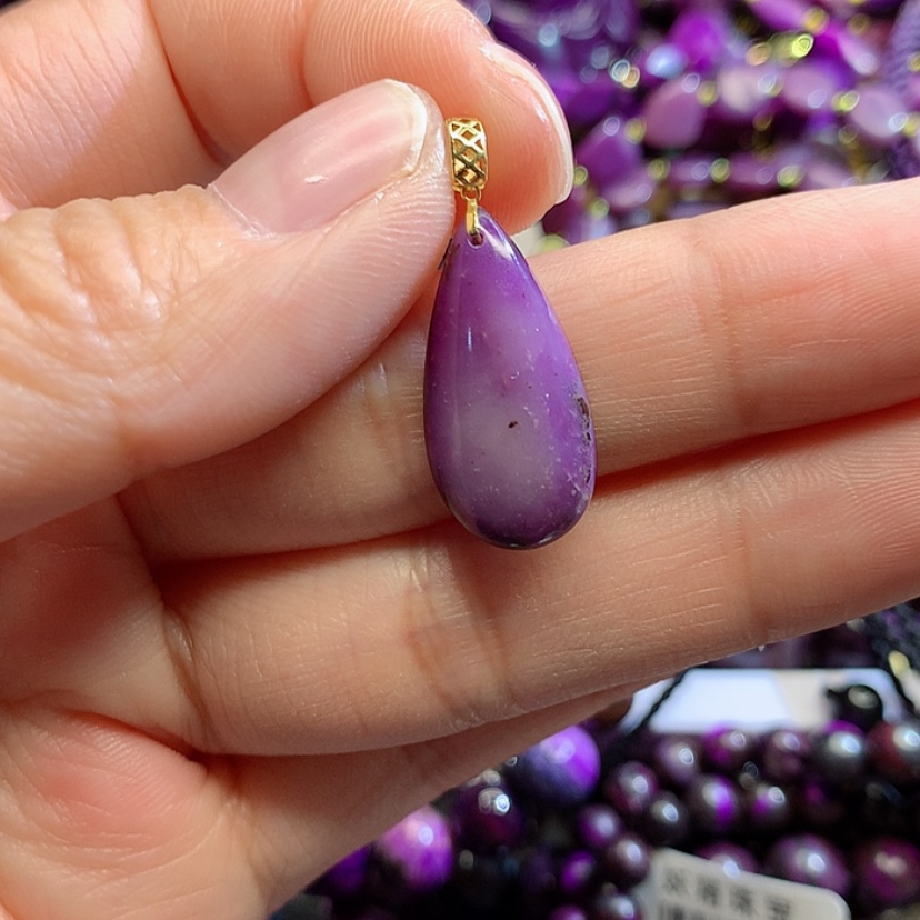 【闪购商品】苏纪石（舒俱来）吊坠18K金镶嵌