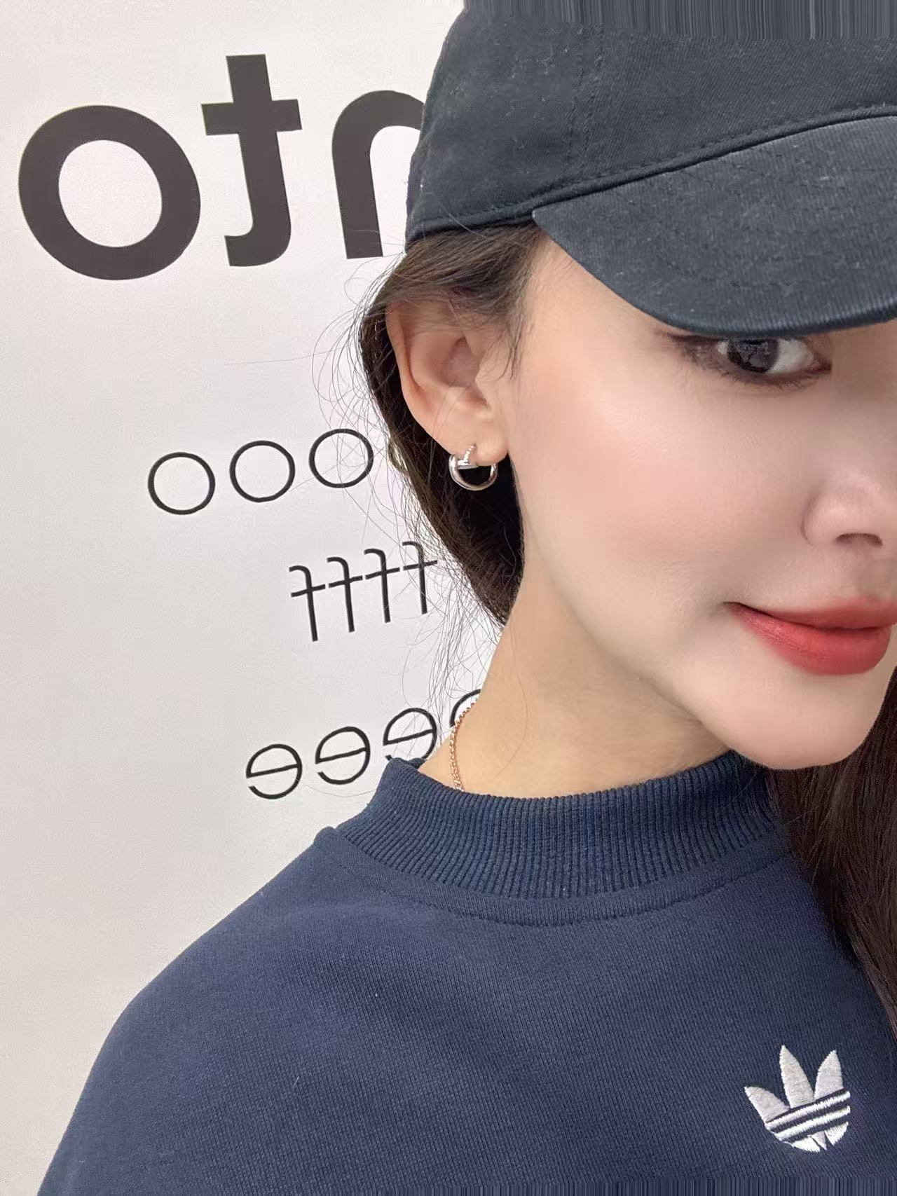 合金耳饰 LILI 《V金版本》CH04-33《钉。小耳》耳环