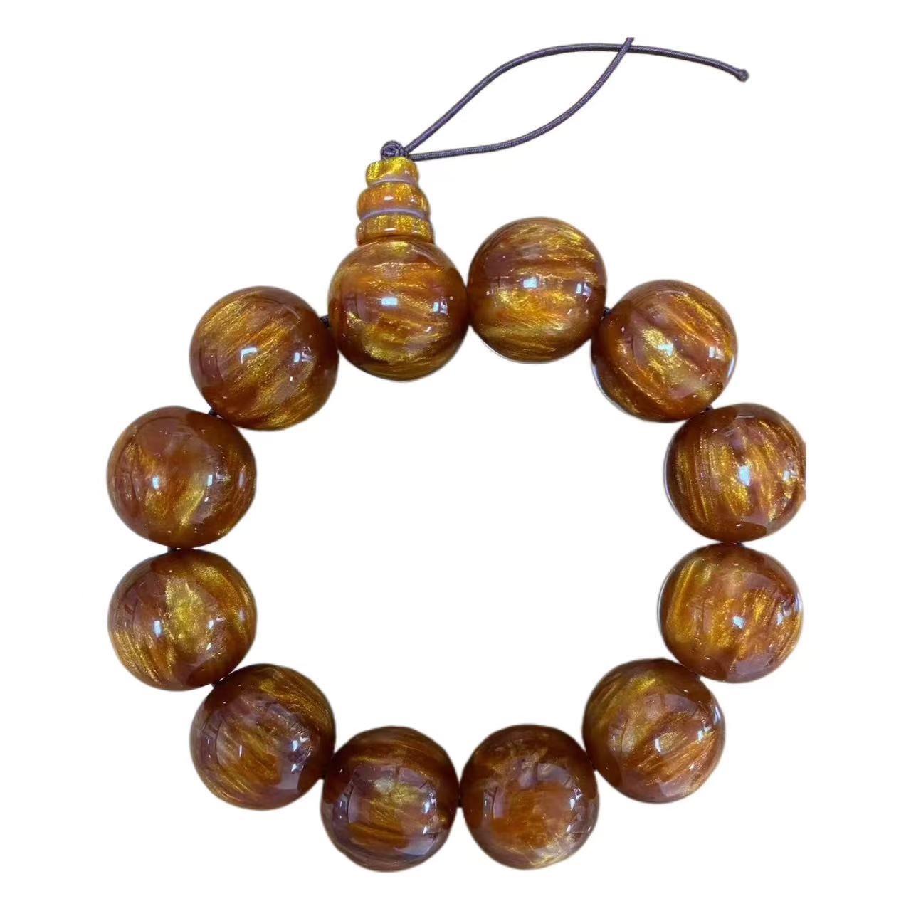 非金属树脂手链 非金属树脂手链 金丝老料手串