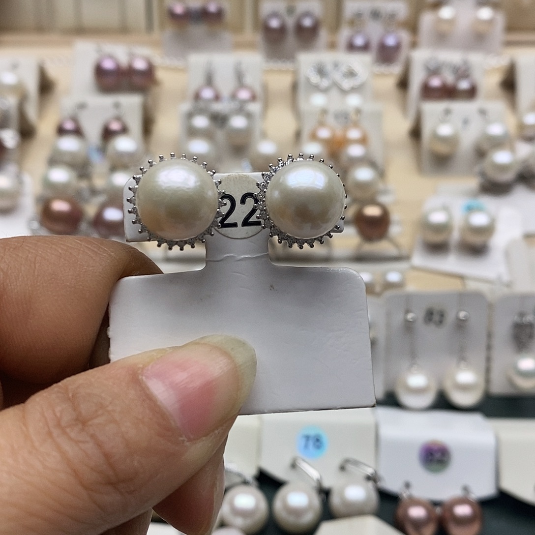 淡水珍珠颈饰银S925镶嵌