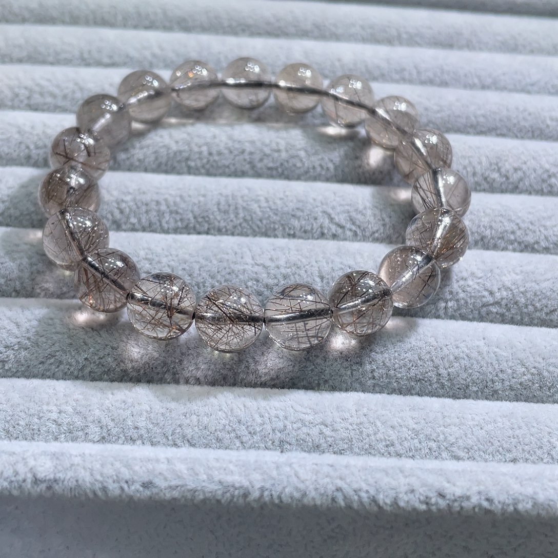 水晶手链未镶嵌黑银发164