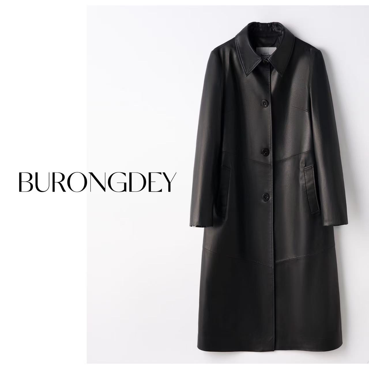 BURONGDEY/佰朗帝【佰朗帝】25005海宁女士真皮植鞣绵羊皮皮衣风衣