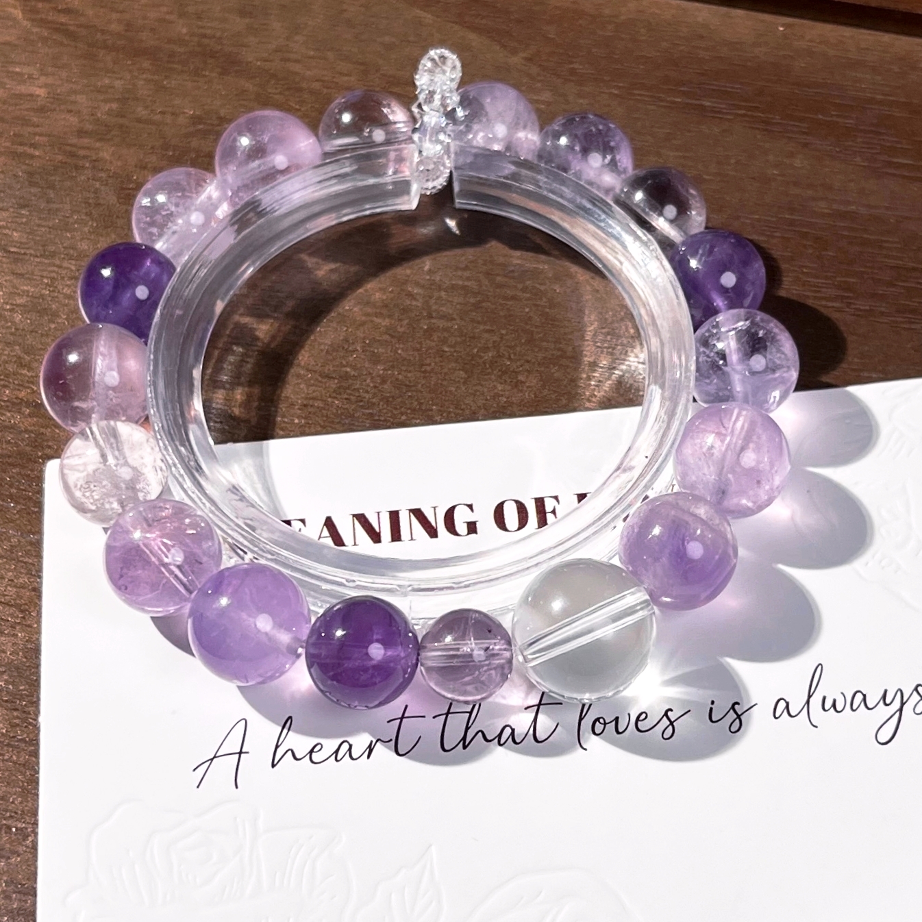 【紫玉玄霜】天然紫水晶紫薰衣草轻奢手串