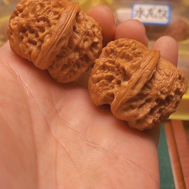 文玩核桃把件41麒麟纹元宝