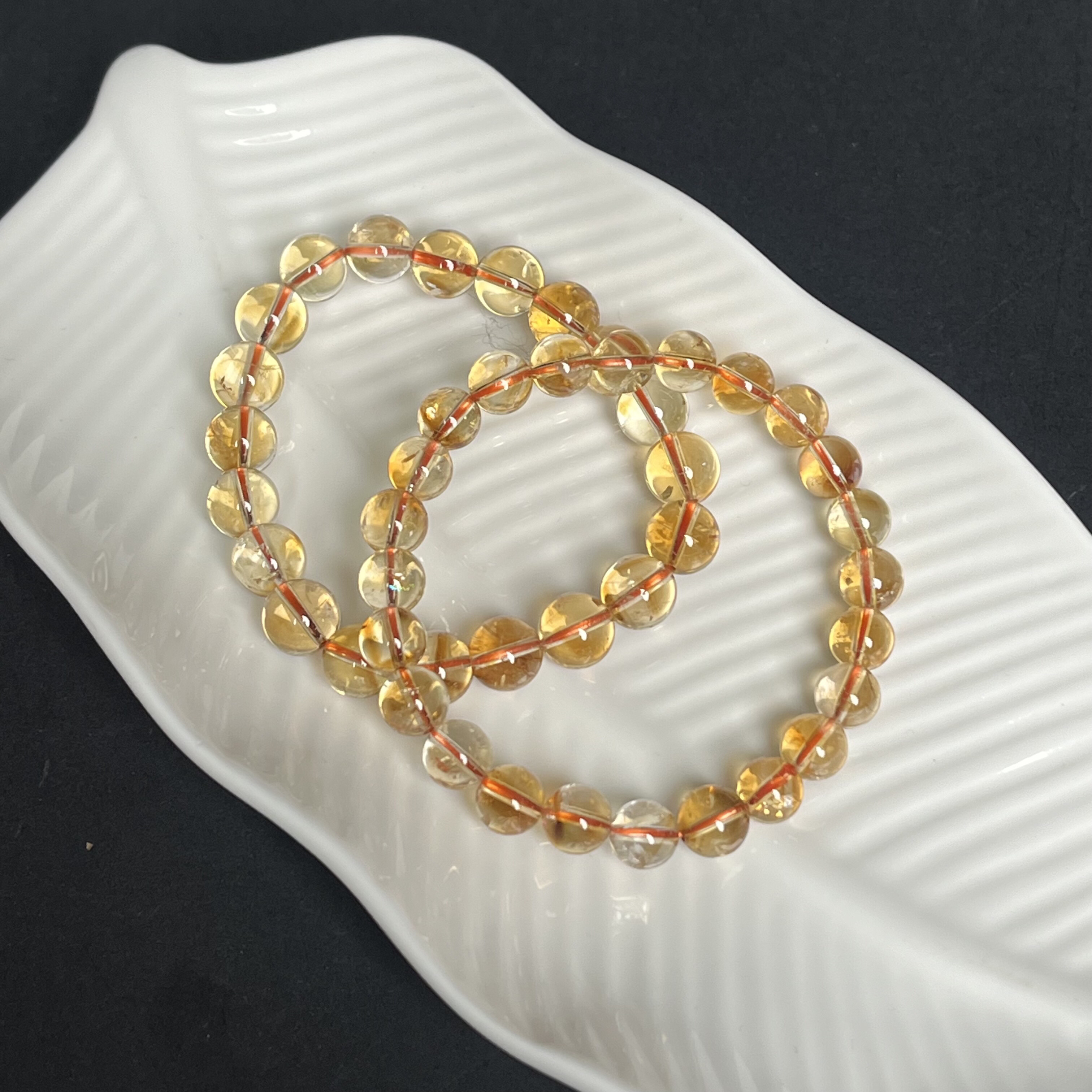 黄塔晶瑕疵品手串XC15多样性发其一有棉裂纹介意者勿拍