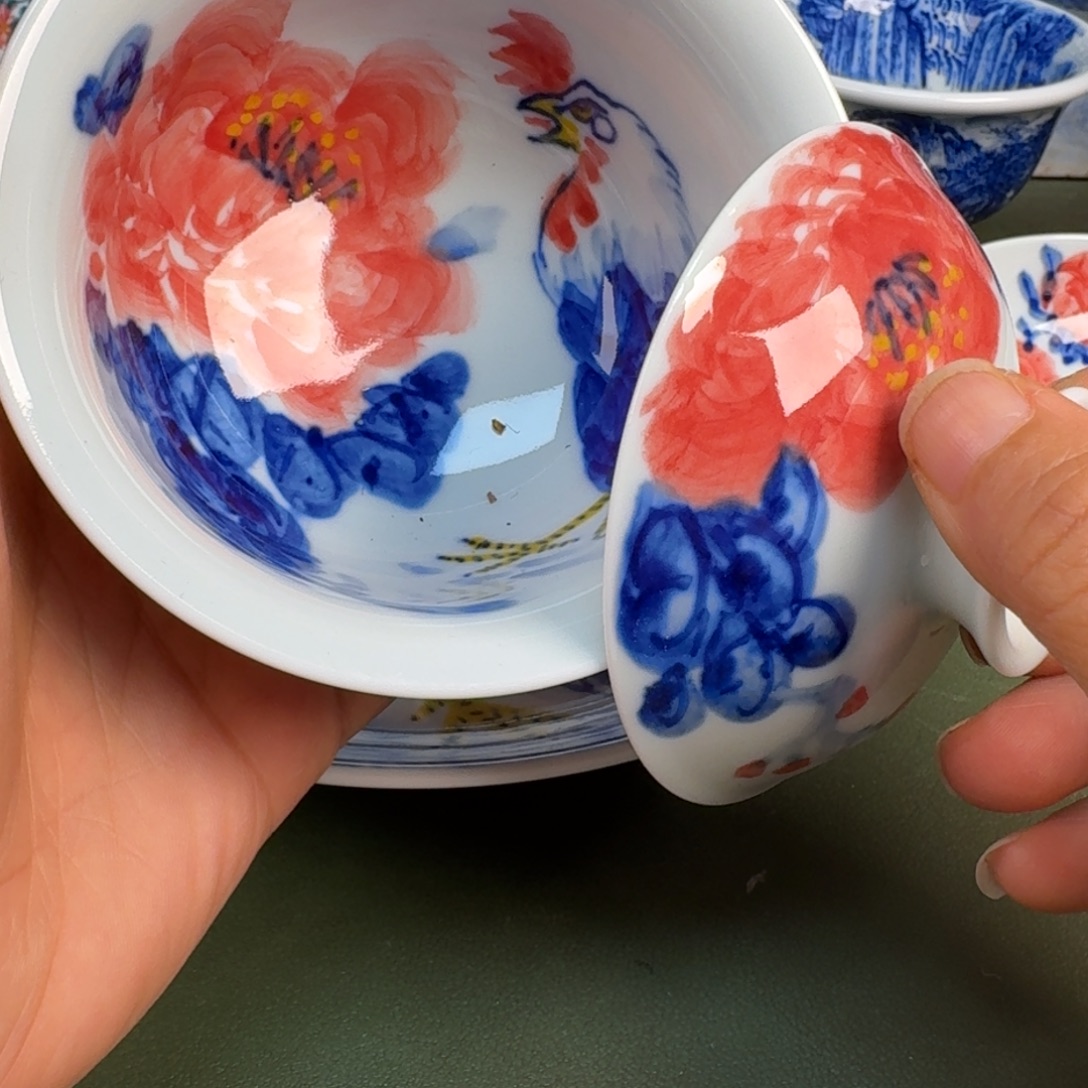 陶景德镇纯手绘茶具圆圆267