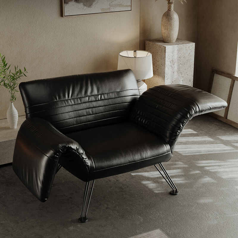 博泰意式极简DeSede折叠沙发椅包豪斯风设计师懒人休闲单椅多功能