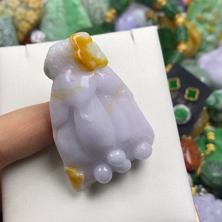 翡翠未镶嵌吊坠(赠链)