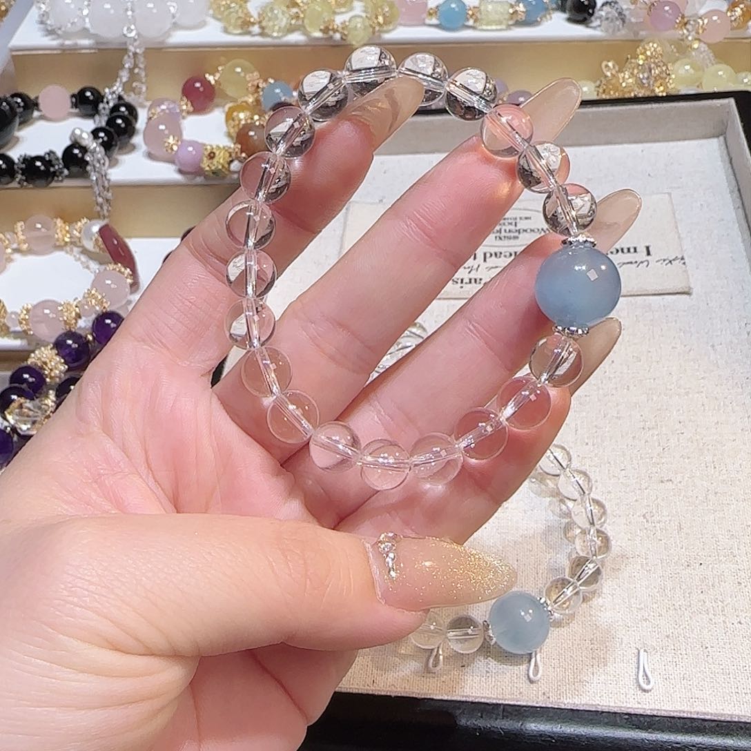 水晶手链未镶嵌吧