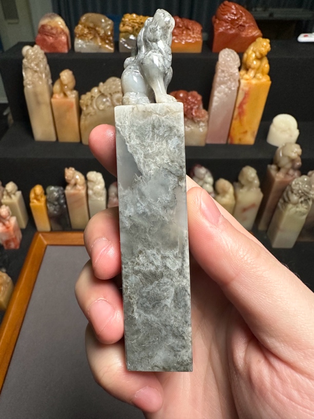 巴林石，冻石，兽钮