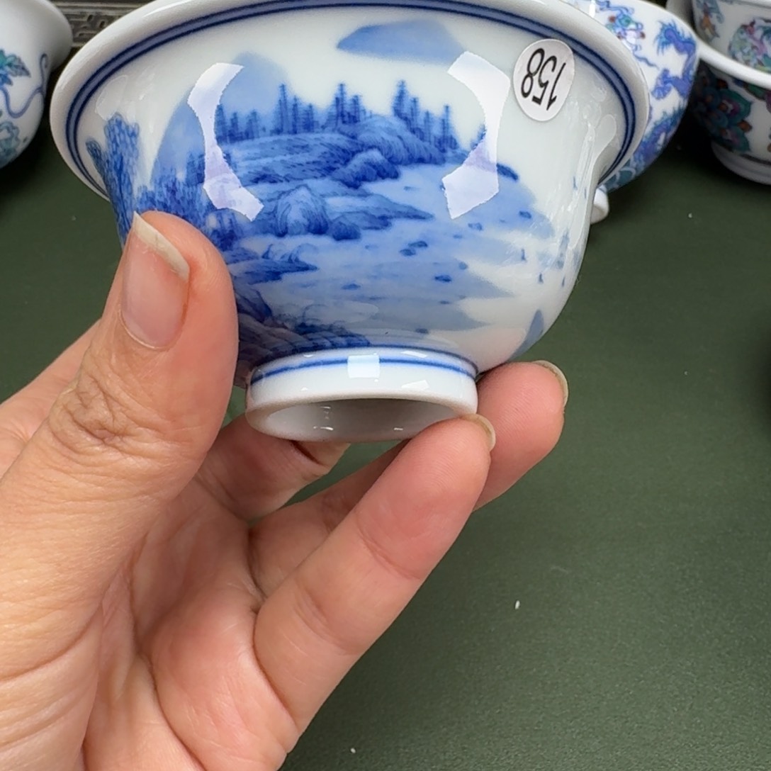 沙沙手工手绘茶具158