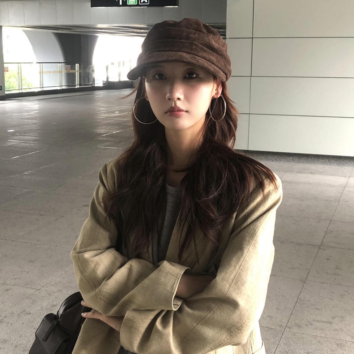 秋冬新款麂皮绒八角贝雷帽子休闲百搭洋气时尚显脸小马术帽女