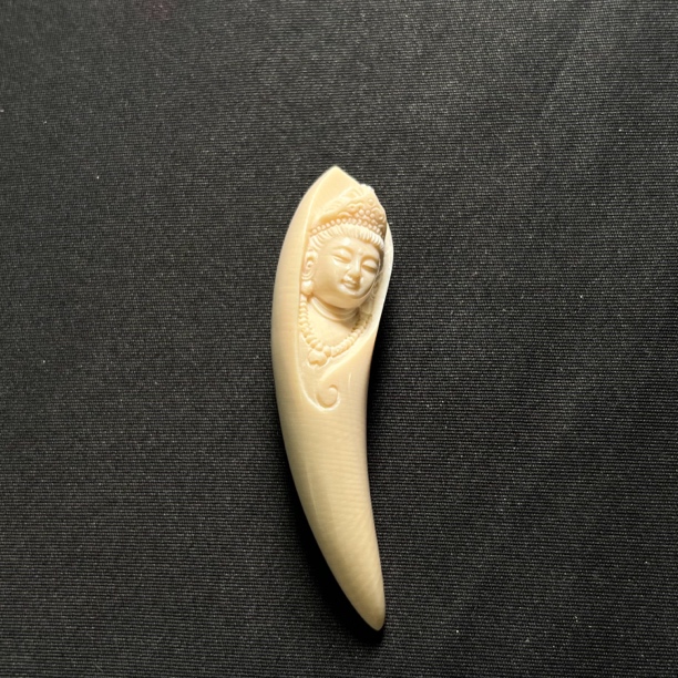 PJG03 观音牙尖 只做天然猛犸牙