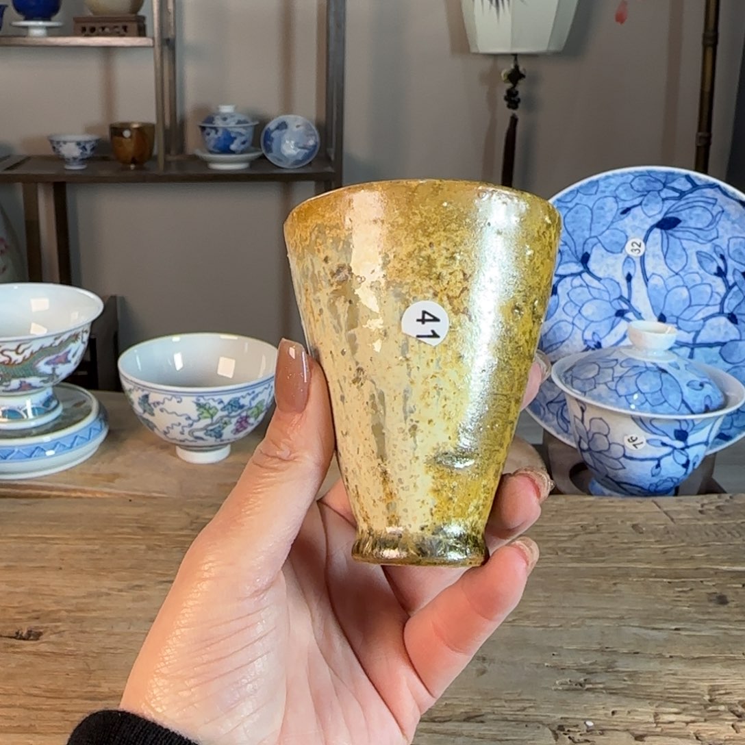 杯景德镇陶瓷柴烧多人