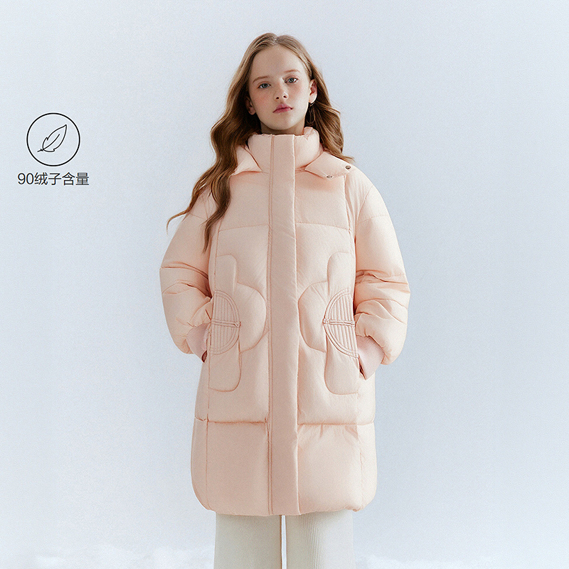 DEESHA/笛莎羽绒服2025秋冬季新款中长款加厚外套
