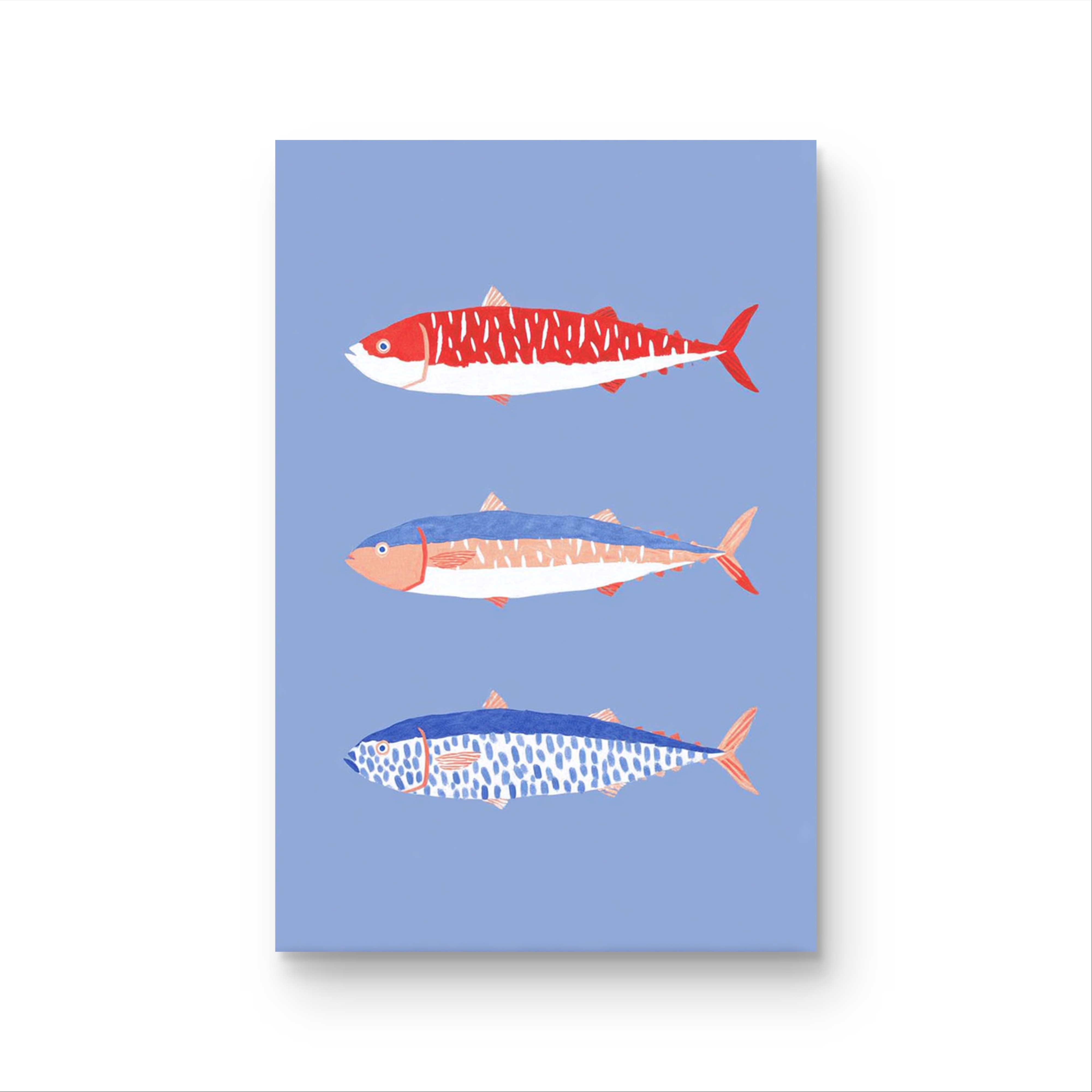 《三色鱼》原创手绘画/40x60cm/创意系列CY-171