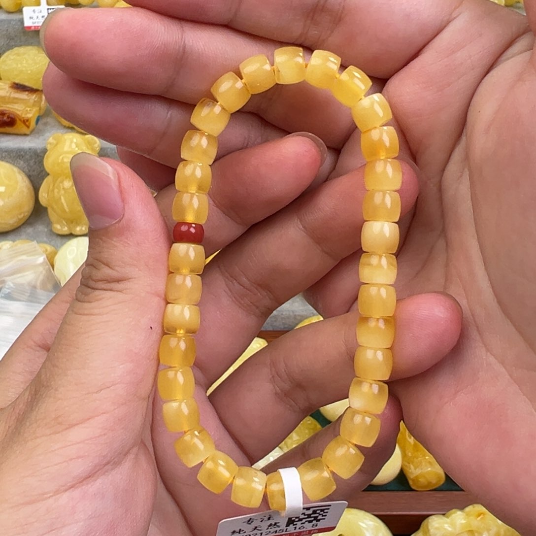 琥珀手链未镶嵌蜜蜡