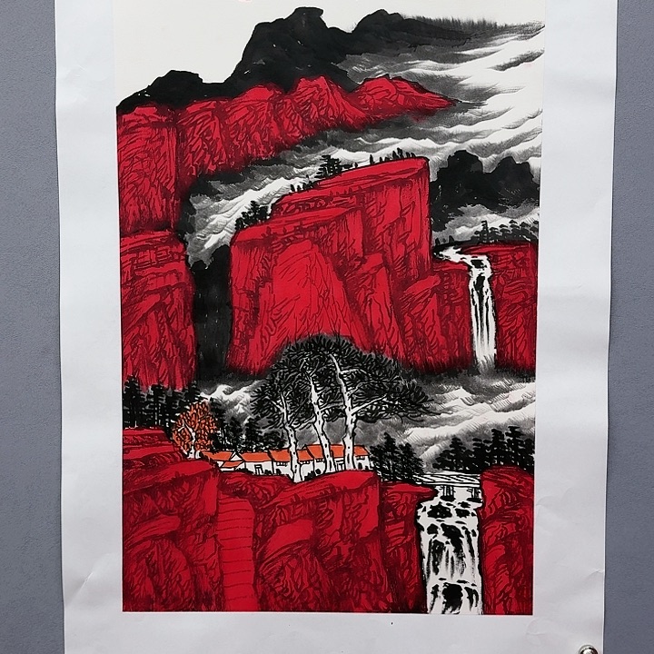 国画书法作品多次参加