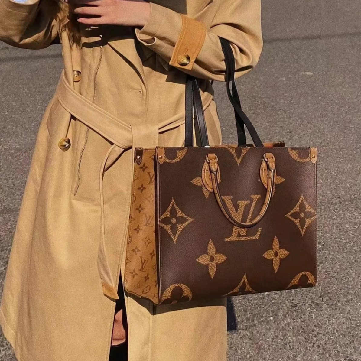 99新 LouisVuitton/路易威登 萱萱LV Onthego 中号20年  12709
