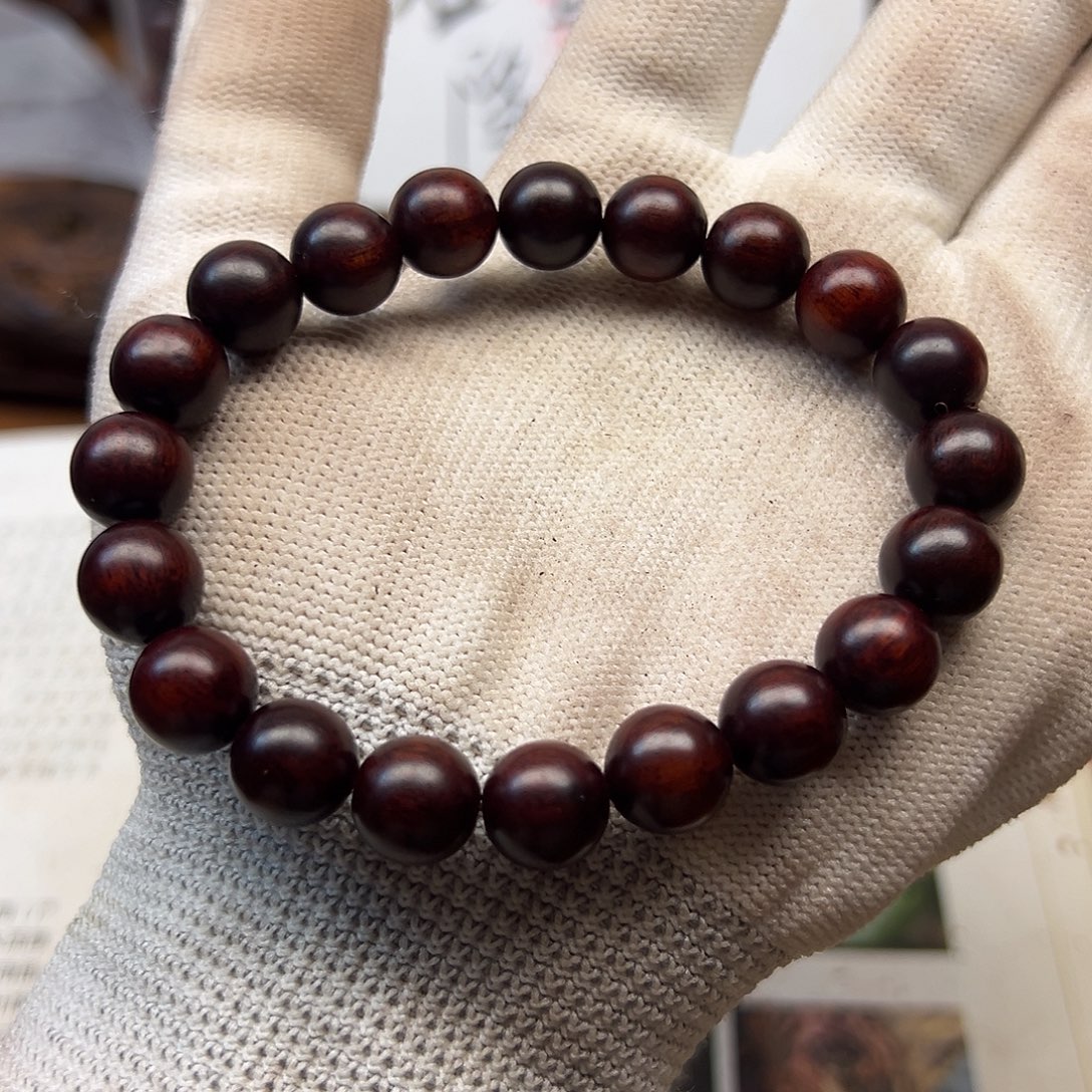 降真香海南红降1.0圆珠微瑕