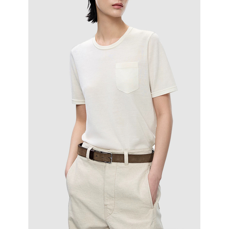 原单非市面货！”鄂家“圆领轻薄针织衫 8060