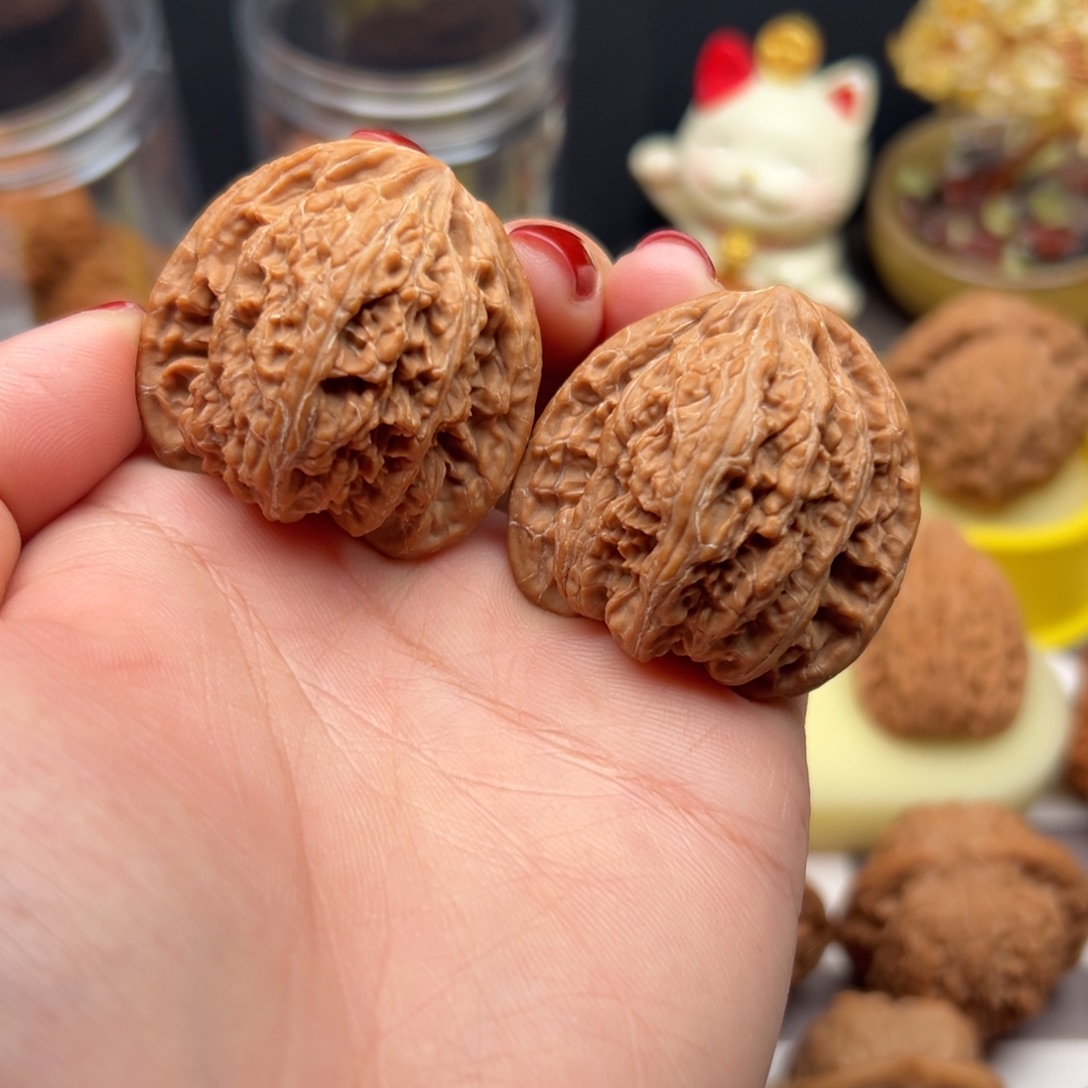 文玩核桃把件37.5全品密纹