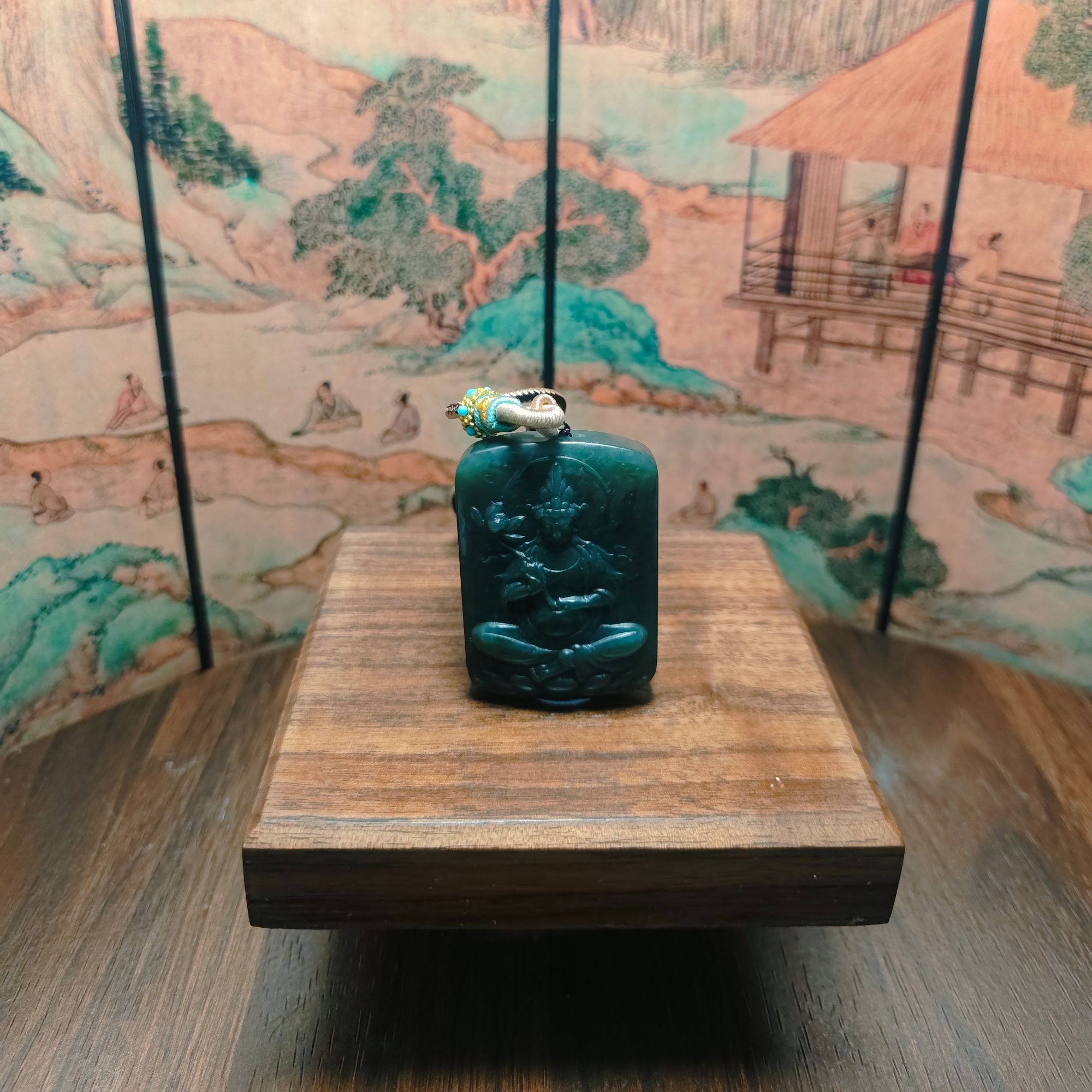 M和田玉观音吊坠1603