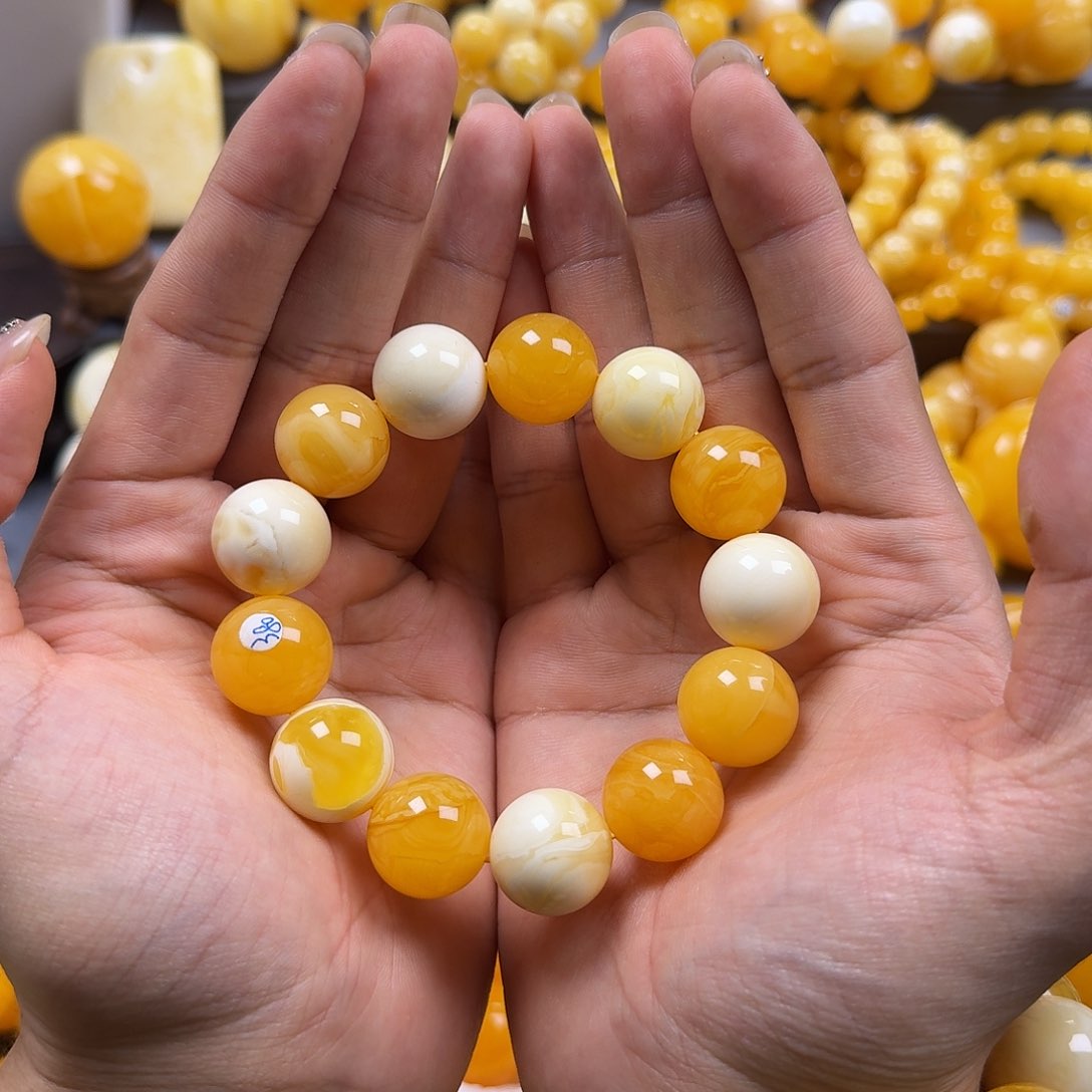 琥珀珠宝奇石未镶嵌17mm