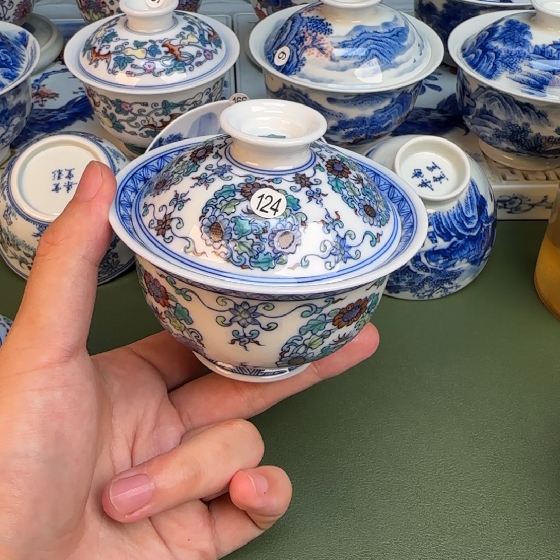 彦祖纯手工手绘茶具124