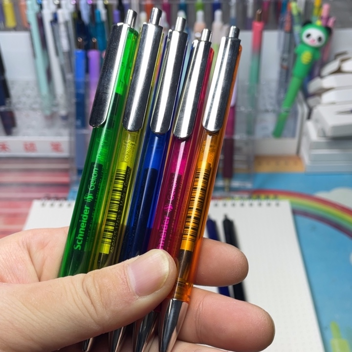 施耐德evo黑笔透杆5支