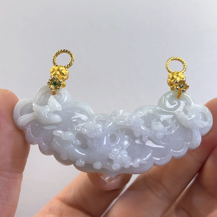 翡翠吊坠(赠链)未镶嵌代编织