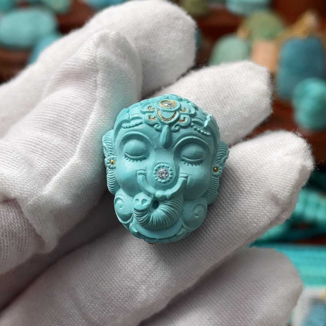 绿松石珠宝奇石未镶嵌