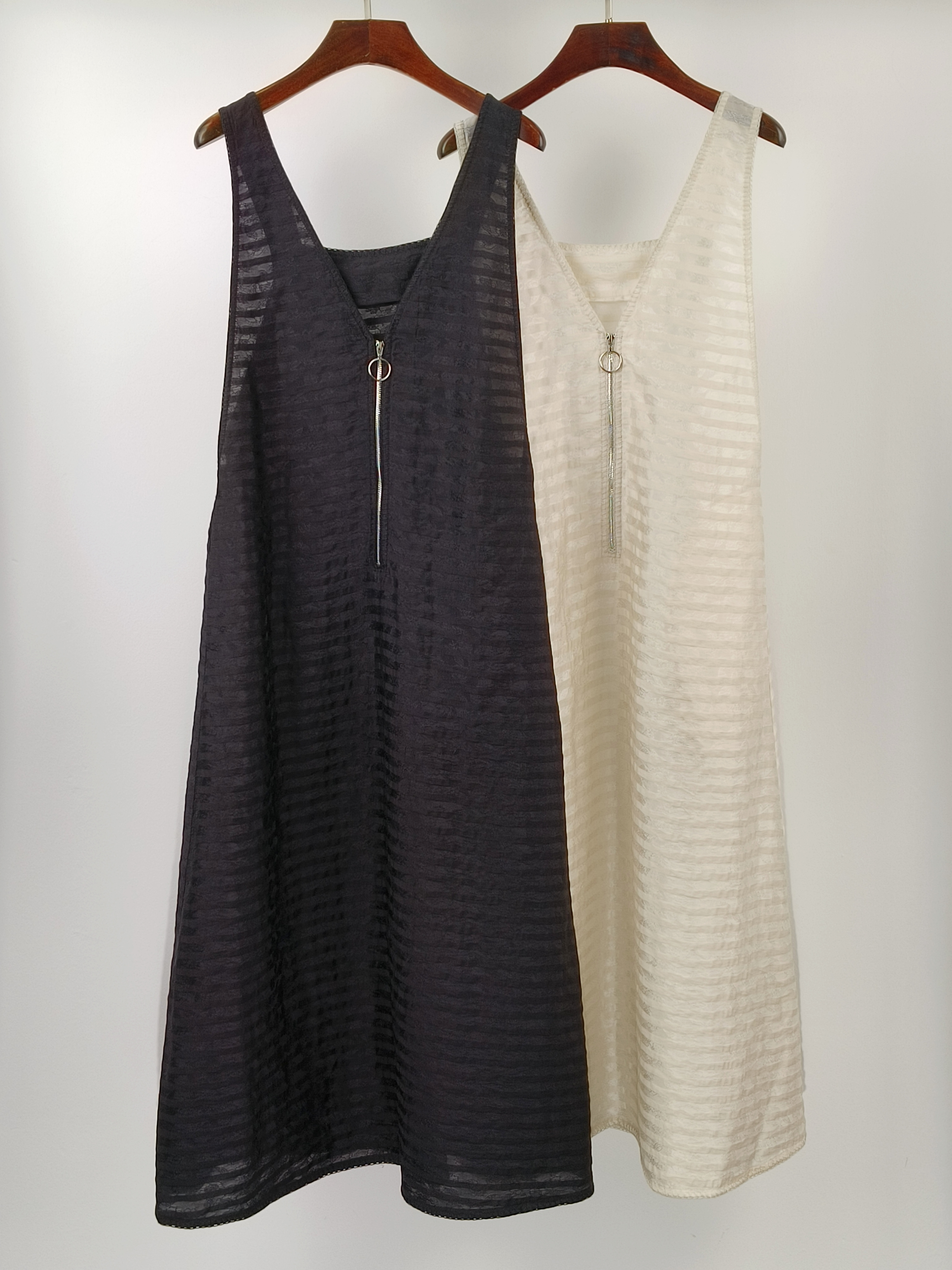 【风生二姐】丝暗条背带裙2510102