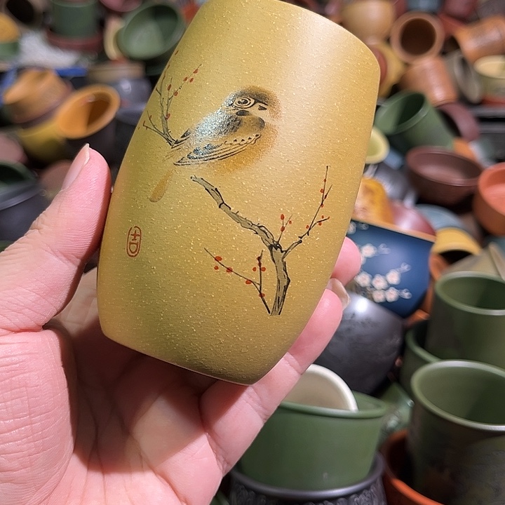 紫砂茶杯全手工紫砂主人杯