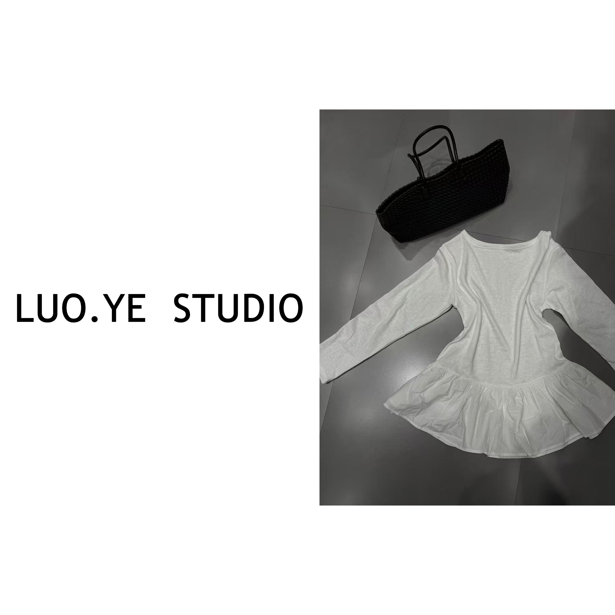 罗爷 · 【漫叙】蕾丝花边下摆叠穿磨毛上衣加厚长袖T恤女秋冬打底